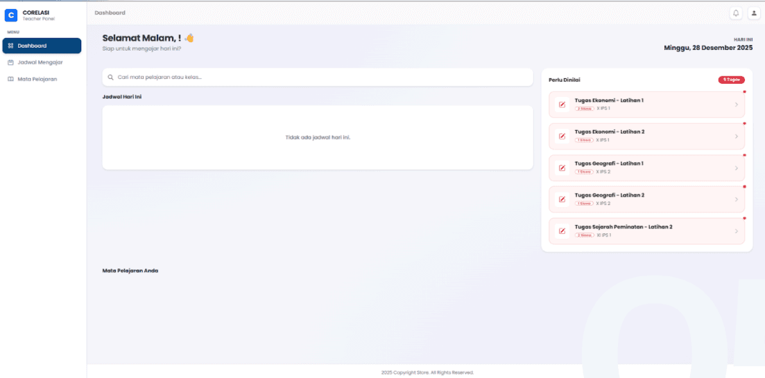 LMS Web App (Laravel) main screenshot